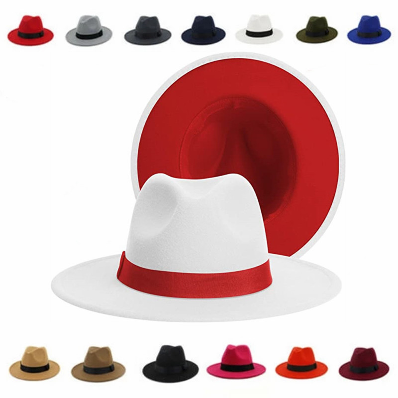 Women Winter Classic Patchwork - Fedora Hat Wool review and price