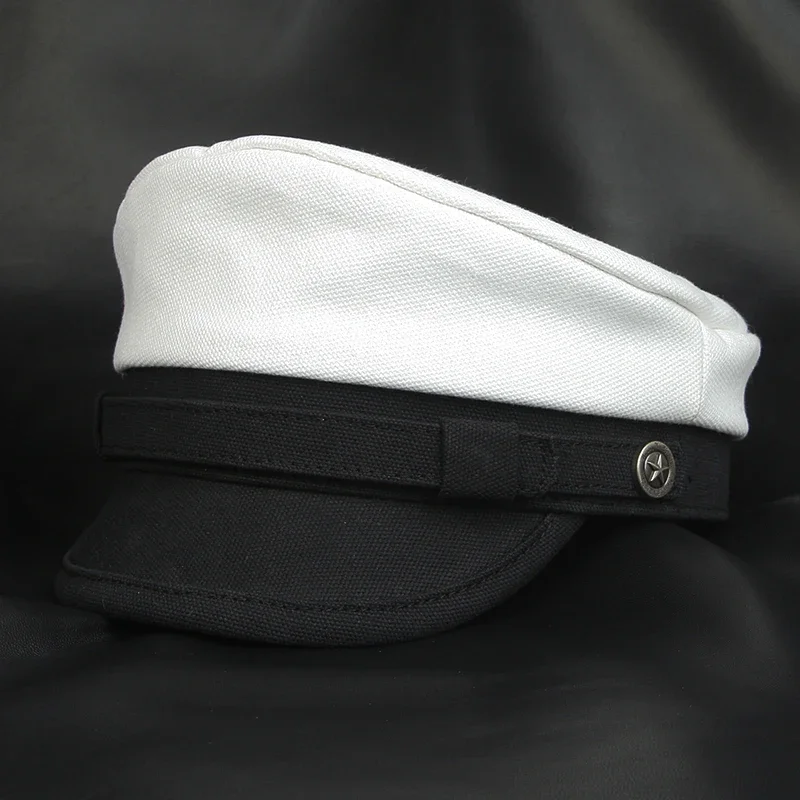 Women Navy Sailor Cap Fashion  - Snapback Hat Flat review and price