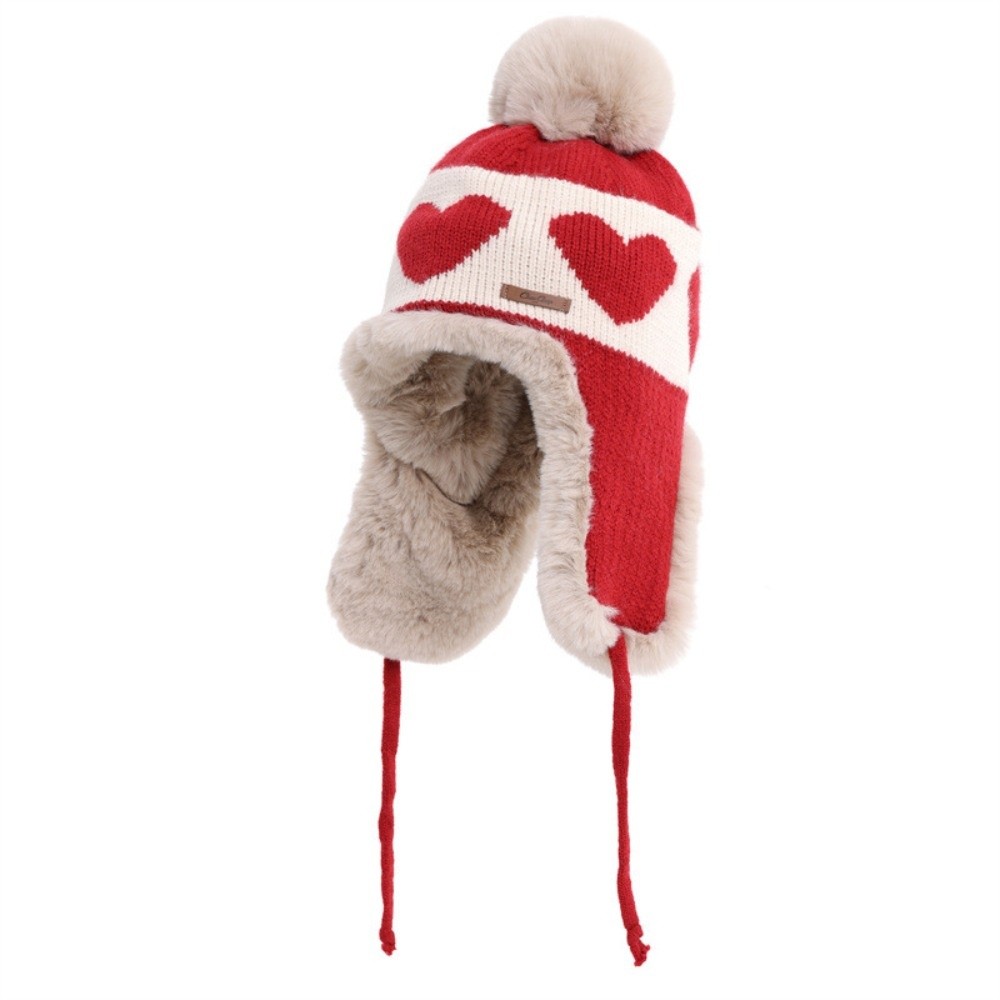 Polyester Heart Pattern Ear Fl - Trapper Hat Ear Flap review and price