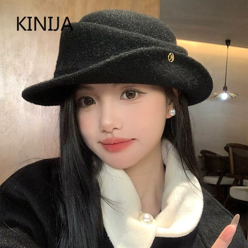 French Elegant Black Top Hat W - Beret French Wool review and price