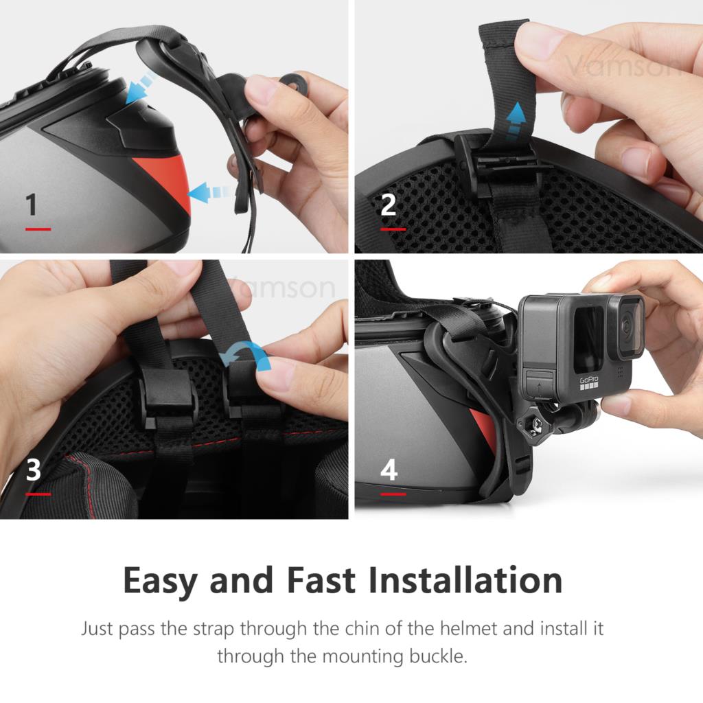Vamson for Gopro Hero 11 10 9  - Skull Cap Helmet Liner review and price