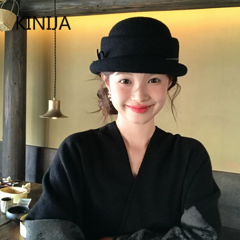 Hepburn Style Wool Top Hat Ber - Beret French Wool review and price